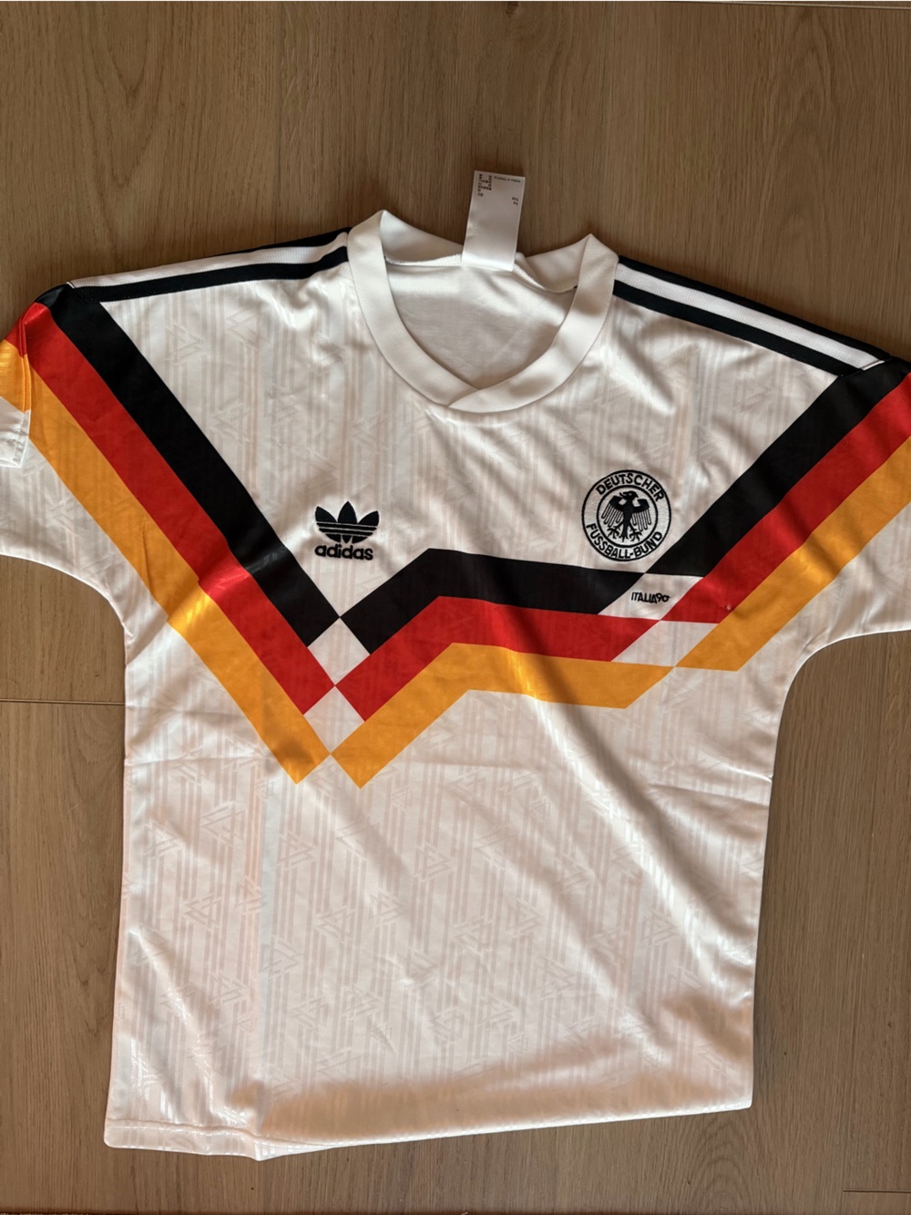 Retro Adidas Germany Home Soccer Jersey 1990